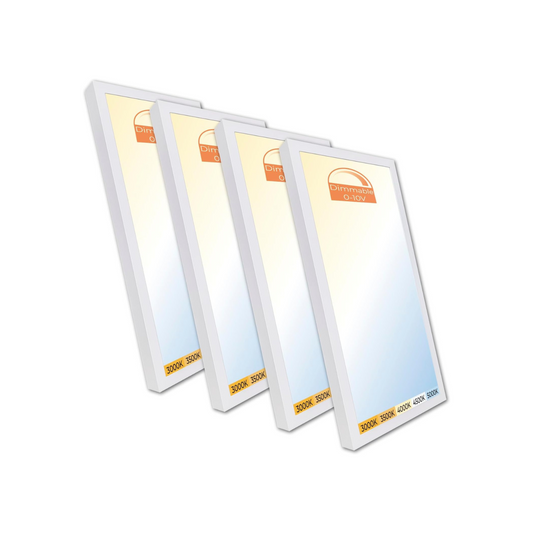 4 Pack 1x2 LED Surface Mount Panel Light 40W 4000LM