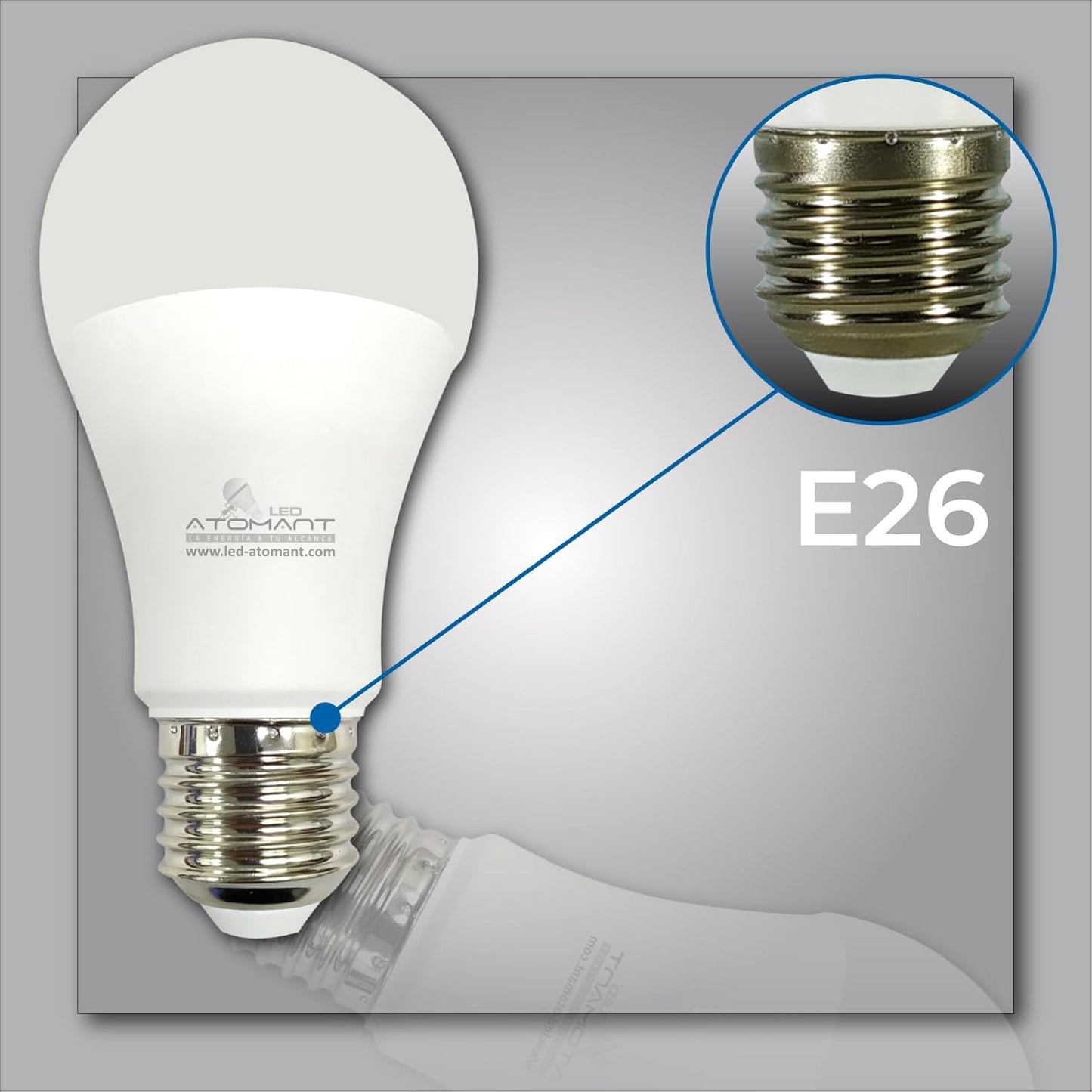 12 Pack A19 LED Bulb 9W 800 Lumens, 5000K Daylight Bright White, 110V E26 Base (60W Incandescent Replacement)