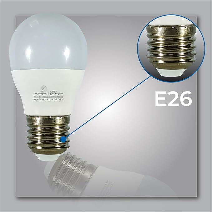 6 Pack A15 LED Bulb 9W 800 Lumens, 2700K Soft White, 110V Small Light E26 Base (60W Incandescent Replacement)