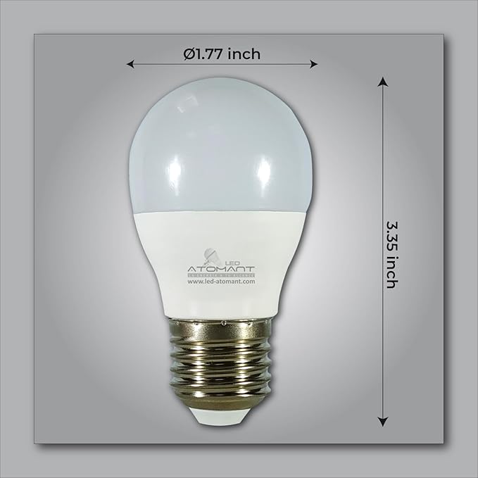 6 Pack A15 LED Bulb 9W 800 Lumens, 2700K Soft White, 110V Small Light E26 Base (60W Incandescent Replacement)