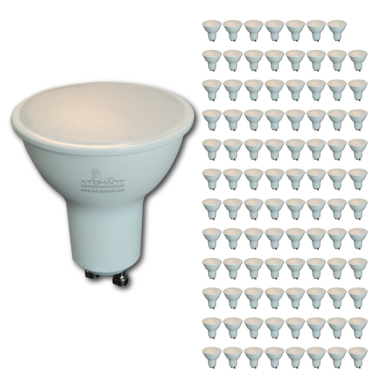 96 Pack GU10 LED Bulb 9W 800 Lumens, 2700K Soft White, 110V Spotlight (60W Incandescent Replacement)