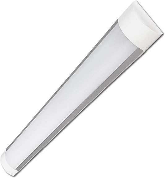 4 FT -LED Batten Light, 40W 4000 Lumens, LED Wraparound Light Fixture, Flush Mount Office Ceiling Light for Garage, Office, Kitchen