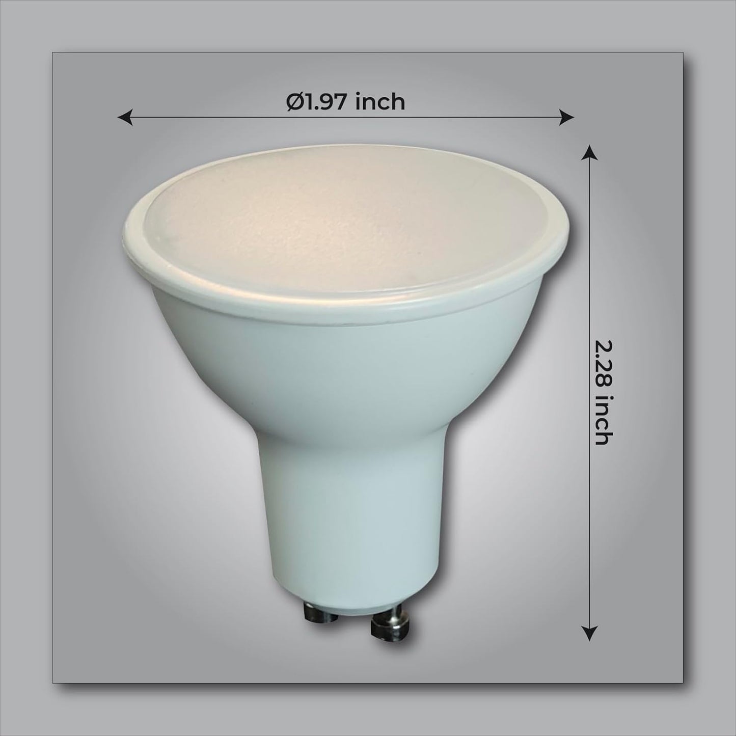 6 Pack GU10 LED Bulb 9W 800 Lumens, 5000K Daylight Bright White