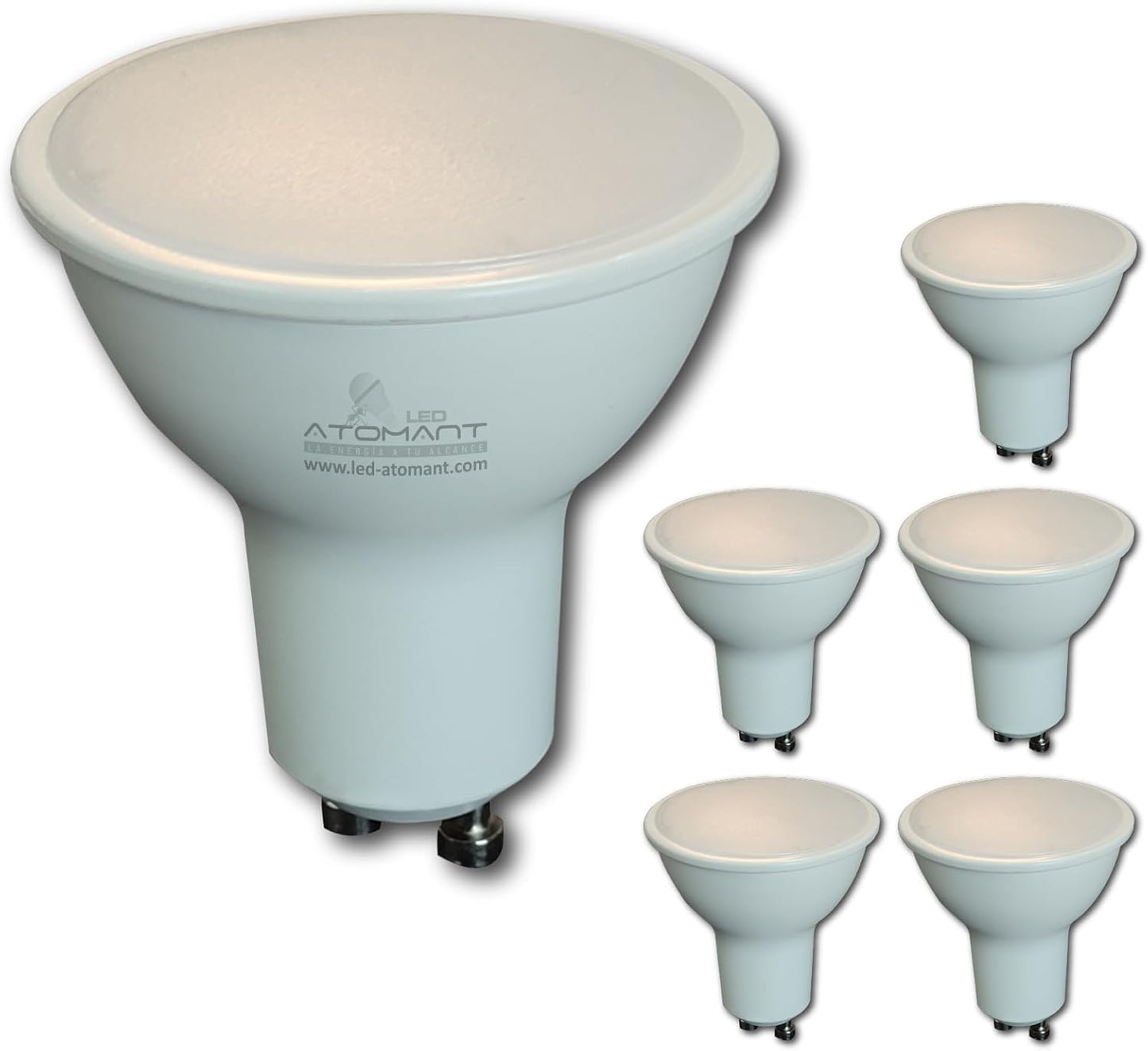 6 Pack GU10 LED Bulb 9W 800 Lumens, 5000K Daylight Bright White