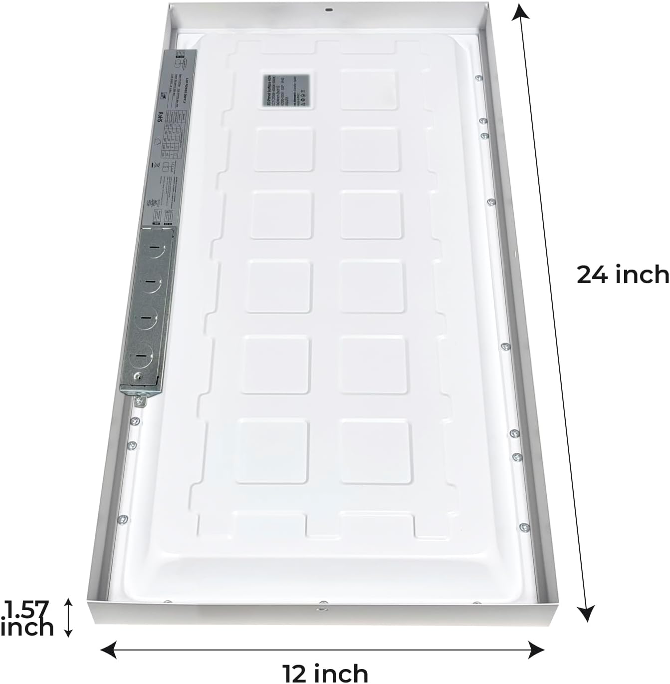 4 Pack 1x2 LED Surface Mount Panel Light 40W 4000LM