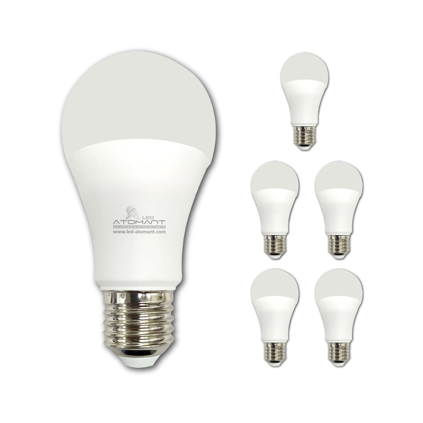 6 Pack A19 LED Bulb 9W 800 Lumens