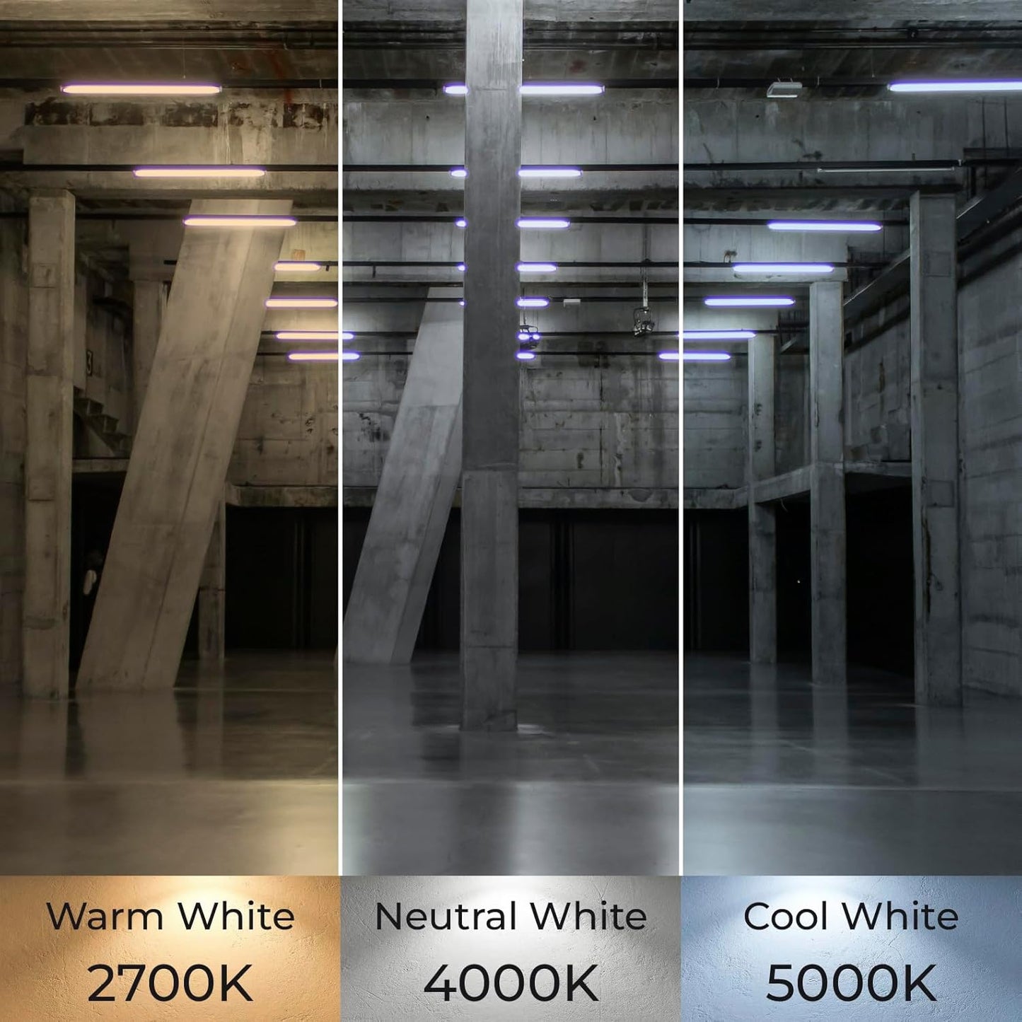 12 Pack 3CCT 4FT LED T8 Type B Light Tube 18W 2200 Lumens, 2700K/4000K/5000K Selectable, Ballast Bypass, Double Ended Connection, Frosted Cover