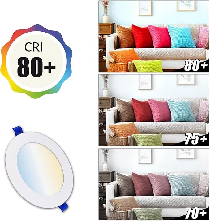20 Pack 6 Inch LED Recessed Ceiling Light with Junction Box