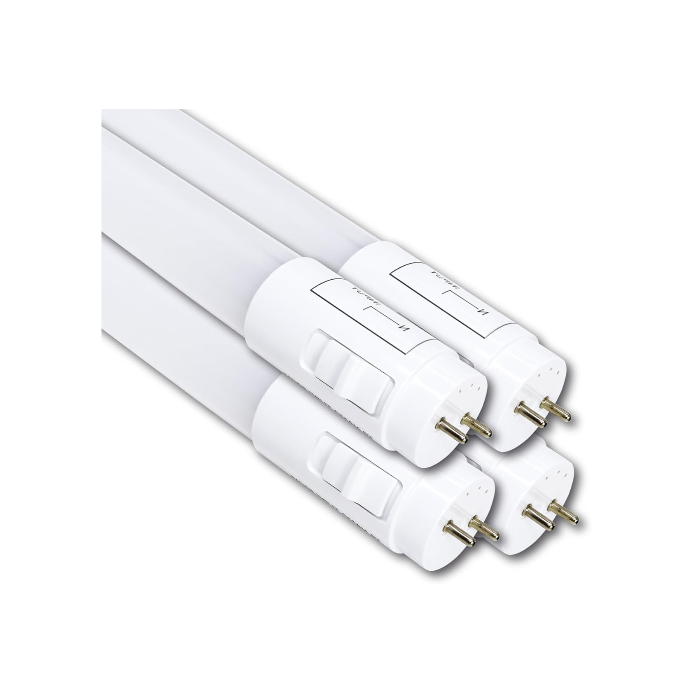 4 Pack 3CCT 4FT LED T8 Type B Light Tube 18W 2200 Lumens